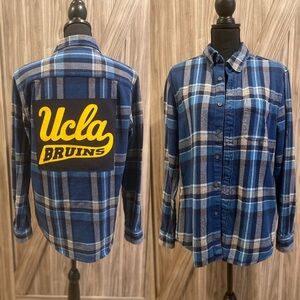 Upcycled UCLA flannel